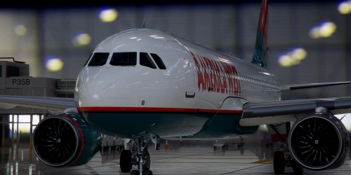 [A32NX] Airbus A320neo AMERICA WEST N677AW in 8k