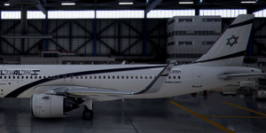 [A32NX] Airbus A320neo El AL Israel Airlines 4X-EKH in 8k thumbnail 4