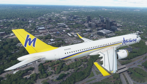 Airbus A320neo Midway Airlines 8K