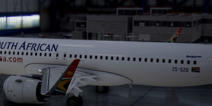 [A32NX] Airbus A320neo South African Airways ZS-SZO in 8k thumbnail 3