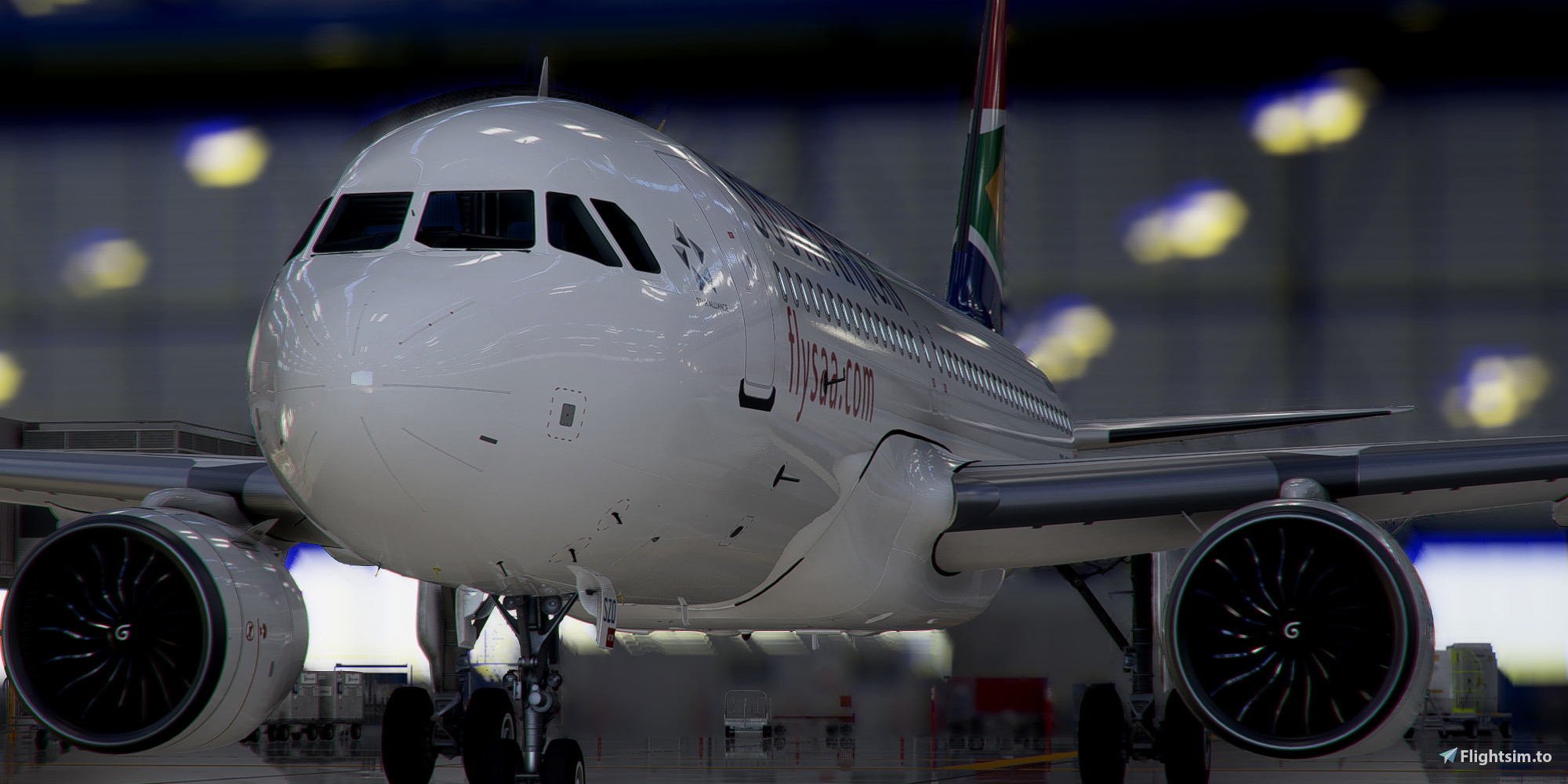 [A32NX] Airbus A320neo South African Airways ZS-SZO in 8k - Image 1