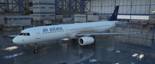 Airbus A321 Air Astana Livery