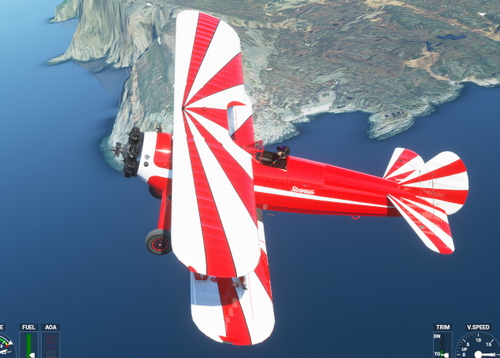 AIRPAC1 Stearman Aerobatic-1 Red/white