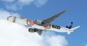 All Nippon Airways / ANA Star Wars BB-8 CaptainSim 777-300ER thumbnail 13