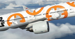 All Nippon Airways / ANA Star Wars BB-8 CaptainSim 777-300ER thumbnail 7