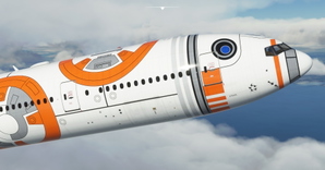 All Nippon Airways / ANA Star Wars BB-8 CaptainSim 777-300ER thumbnail 6
