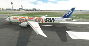 All Nippon Airways / ANA Star Wars BB-8 CaptainSim 777-300ER thumbnail 2