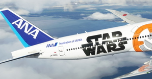 All Nippon Airways / ANA Star Wars BB-8 CaptainSim 777-300ER thumbnail 8