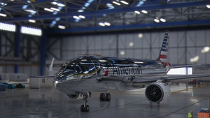A320 American Airlines chromed edition 8K ultra thumbnail 8