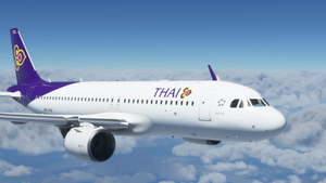 Asobo A320neo Thai Airways HS-TXD [8K] thumbnail 1