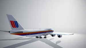 B747-8 United Airlines Saul Bass thumbnail 4