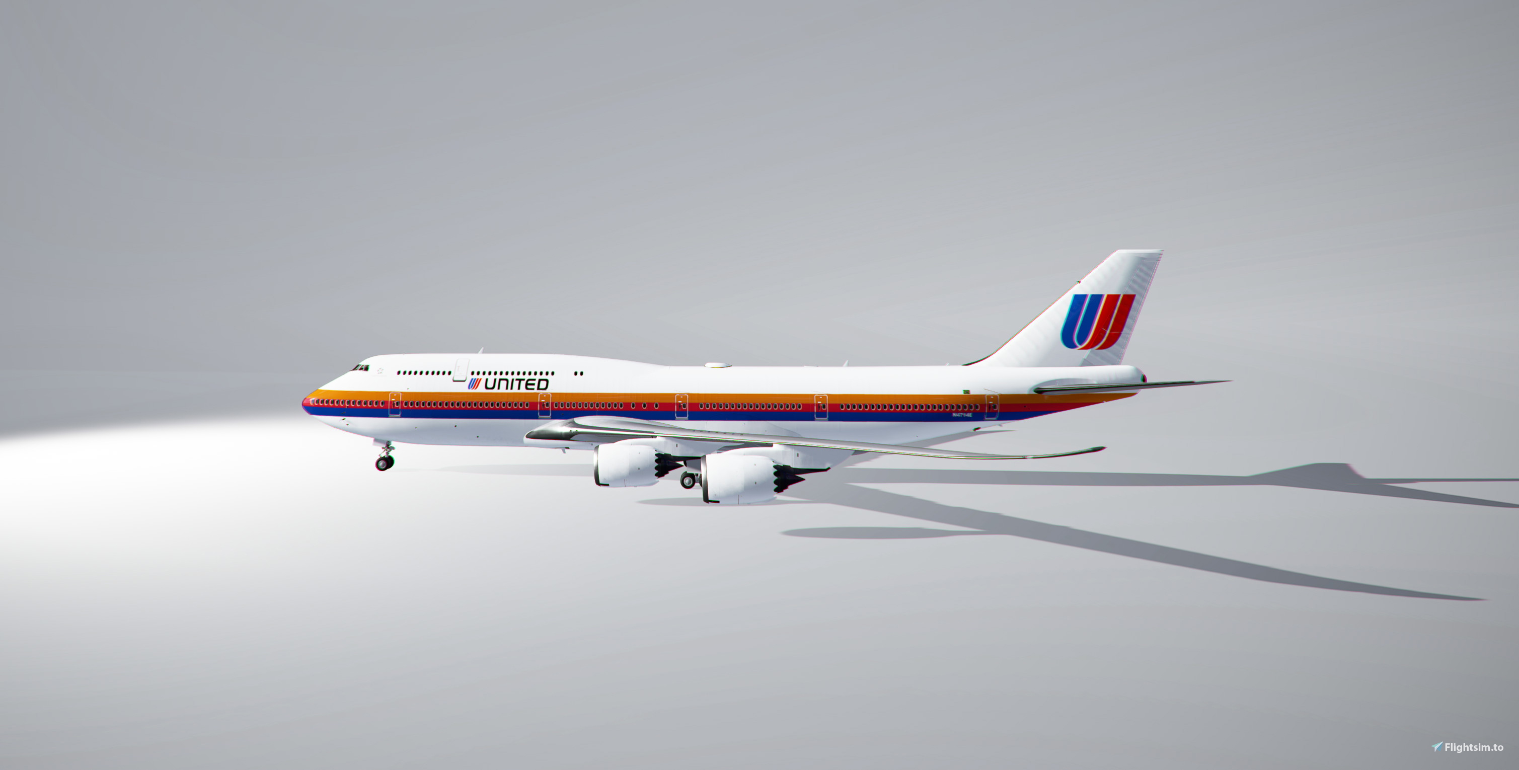 B747-8 United Airlines Saul Bass - Image 1