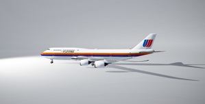 B747-8 United Airlines Saul Bass thumbnail 1