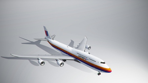 B747-8 United Airlines Saul Bass thumbnail 3