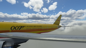 Captain Sim B777F DHL 007 Bond Livery operated by AeroLogic D-AALM | 4K | Discontinued thumbnail 2