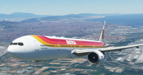 CaptainSim 777-300 Iberia (old livery) - [8K Fictional]