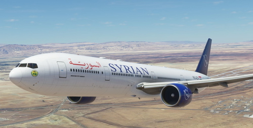 CaptainSim 777-300 Syrian Airlines [8K Fictional]