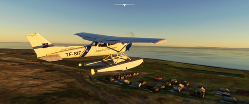 Cessna 172 Asobo Floaters (G1000) - Icelandic Coast Guard TF-SIF - Iceland - fictional