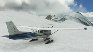 Cessna C172 - Livery "Blue and Orange" (Classic/Floats/Skis/Bagolu/WB-Sim) thumbnail 10