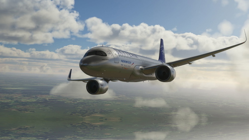 [A32NX] Areoflot Skyteam silver livery 8K