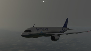 A320 KLM Skyteam silver livery 8K thumbnail 3