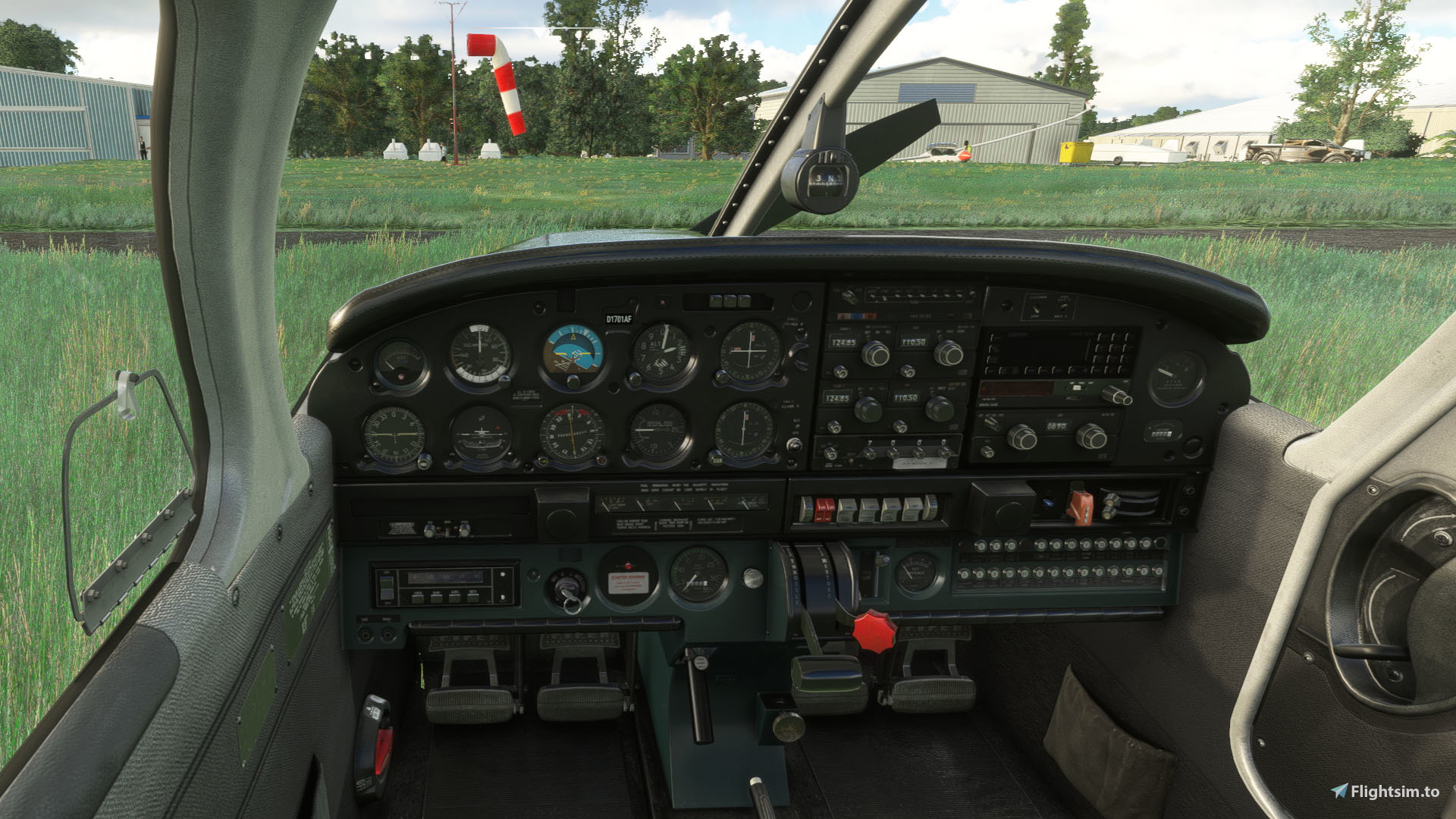 JustFlight Piper PA28 Warrior II - Clean Grey Interior - Image 1