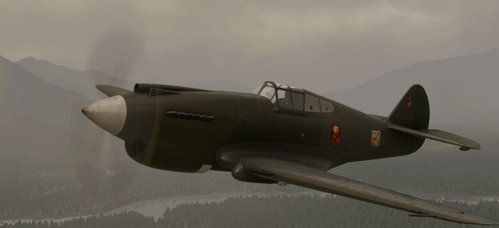 P-40B Tomahawk BigRadials UFO-822 Kaki