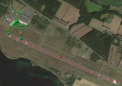 Pilot2ATC Bornholm (Denmark) EKRN Taxiways and Gates