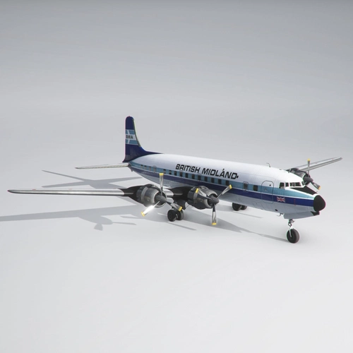 PMDG DC-6B | British Midland (1970 'BMA')