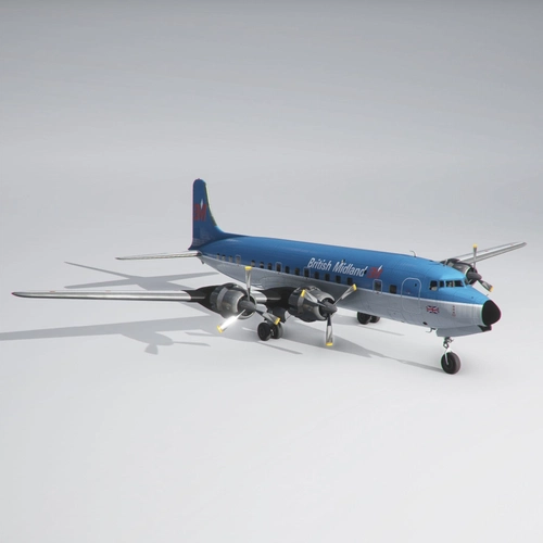 PMDG DC-6B | British Midland (1986 'Diamond Service')