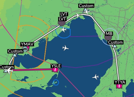 Port Phillip flightplan