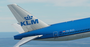 KLM "2014 livery" CaptainSim 777-300ER thumbnail 4