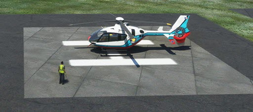 KCWF-Chennault International Airport 2 Helipads