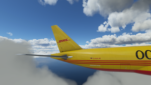 Captain Sim B777F DHL 007 Bond Livery operated by AeroLogic D-AALM | 4K | Discontinued thumbnail 4