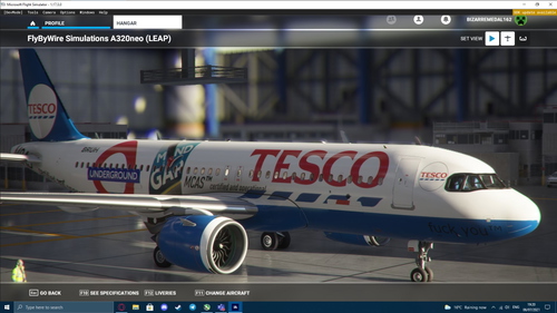 TESCO Livery Airbus A320neo