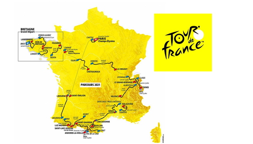 Tour de France 2021 - Etapes Steps 1-2-3-7-8-9-11-15