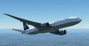 Lufthansa Cargo "1980 livery" CaptainSim 777-200F thumbnail 9