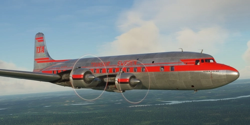 Douglas DC-6 Transair Sweden SE-BDO 'Robin Folke'