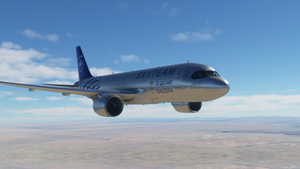 A320 Saudia Skyteam silver livery 8K  thumbnail 1