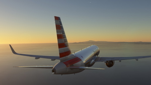 A320 American Airlines chromed edition 8K ultra thumbnail 5
