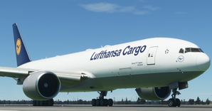 Lufthansa Cargo "1980 livery" CaptainSim 777-200F thumbnail 2