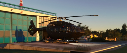 (8K) N6FL Airbus H145 Dry Carbon + Carbon Interior