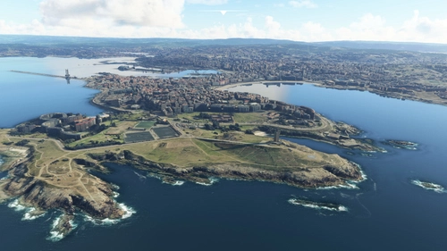A Coruña, Galicia, Spain (City, Bay and Airport Area compatible with TDM LECO)