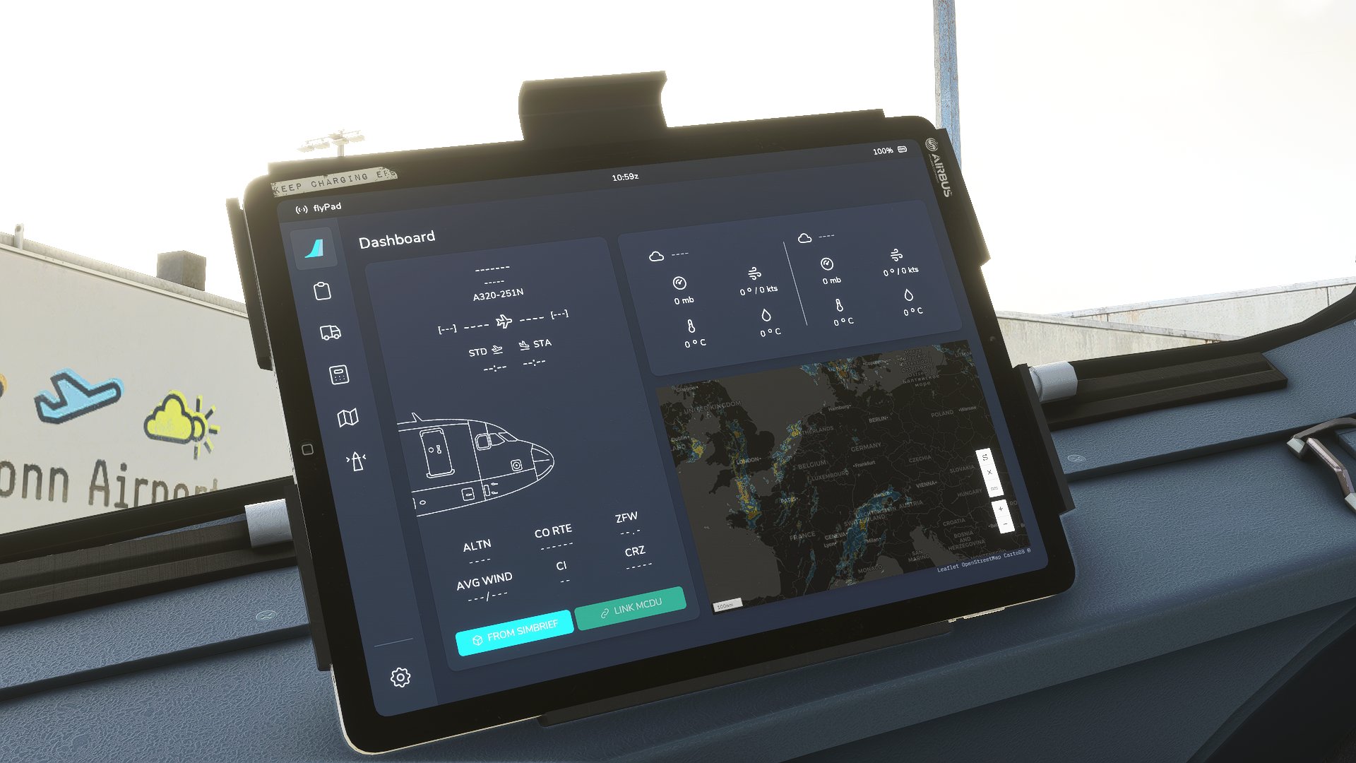 A32NX | Custom Black Tablet Retexture [Airbus] [HQ] - Image 1