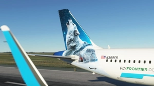 A32NX Frontier Airlines(Chinook the Gray Wolf)[N369FR]8K thumbnail 6