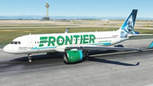 A32NX Frontier Airlines(Chinook the Gray Wolf)[N369FR]8K thumbnail 4