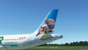 A32NX Frontier Airlines(Manteo The Red Wolf)[N383FR]8K thumbnail 1
