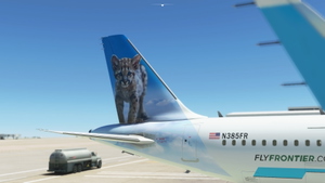 A32NX Frontier Airlines [N385FR]( Percy the Florida Panther) 8K thumbnail 4