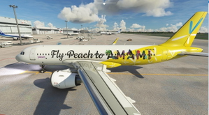 [A32NX] Peach Aviation (Vanilla Air & Fly Peach to AMAMI) [4K] thumbnail 3
