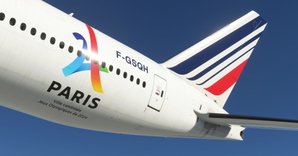Air France "Olympic Games 2024 / Jeux Olympiques 2024" CaptainSim 777-300ER thumbnail 4